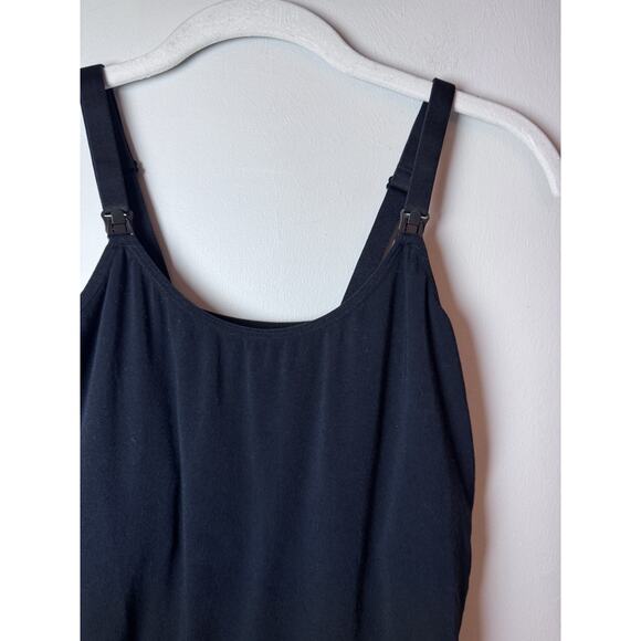 Modern Eternity Seamless Maternity/Nursing Yoga Tank XL Black NEW - Picture 11 of 12